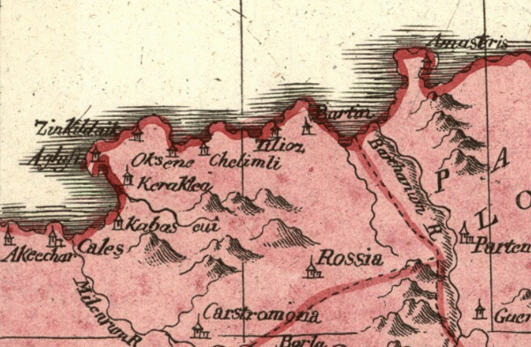 Zinkildaik in the map dated 1809.